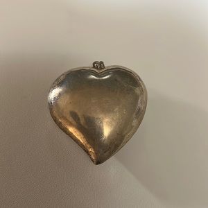Sterling Silver hollow heart charm